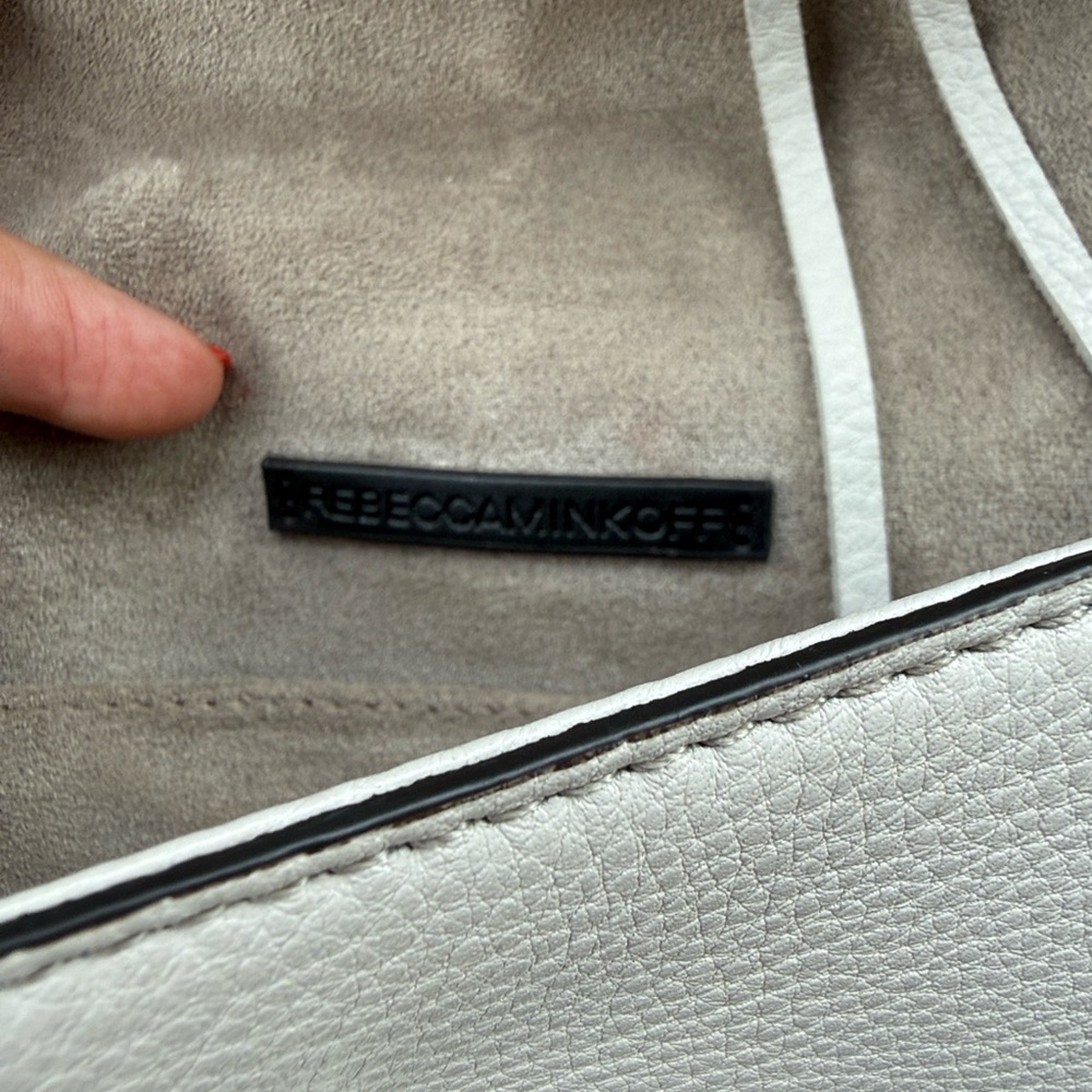Rebecca Minkoff White Studded Crossbody Bag - Picture 3 of 12